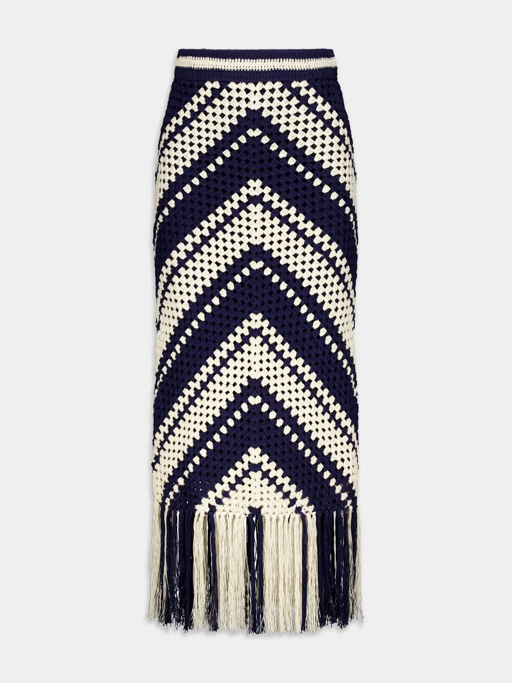 Chintz Crochet Fringed Skirt