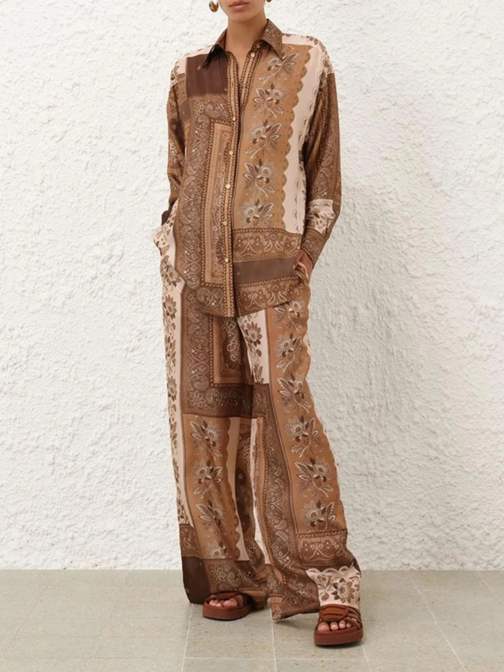 Chocolate Bandana Lucky Manstyle Shirt - Image 3