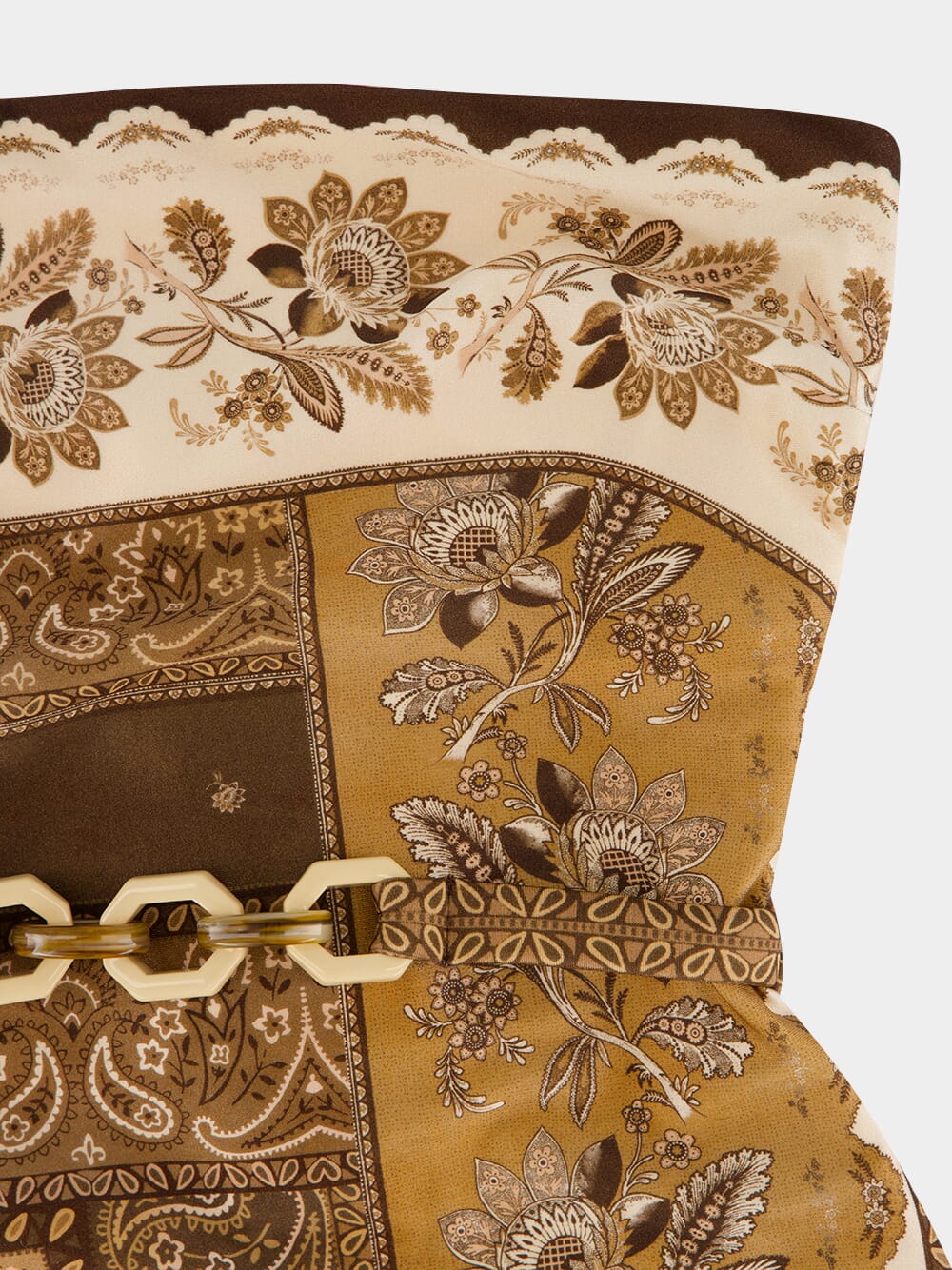 Chocolate Bandana Swimsuit with Belt - Image 3