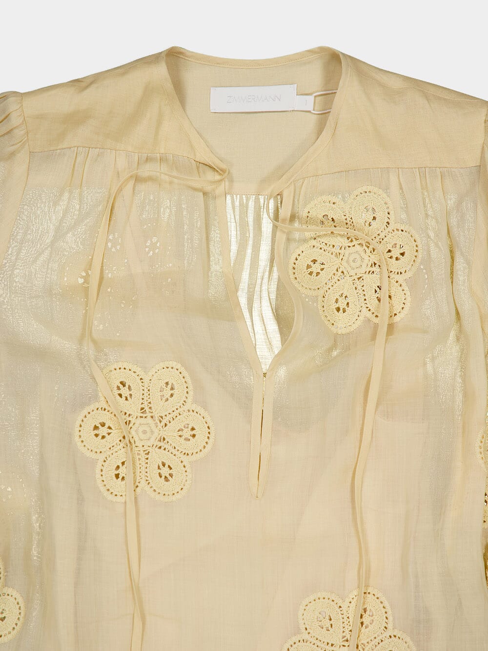 Acadian Embroidered Tropical Floral Maxi Dress - Image 3