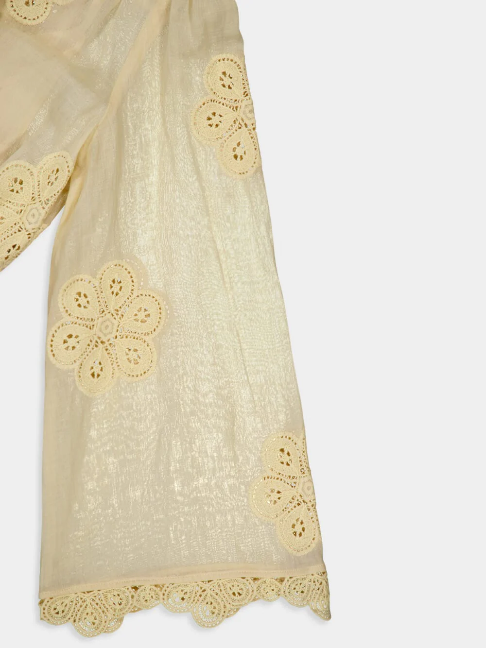 Acadian Embroidered Tropical Floral Maxi Dress - Image 4