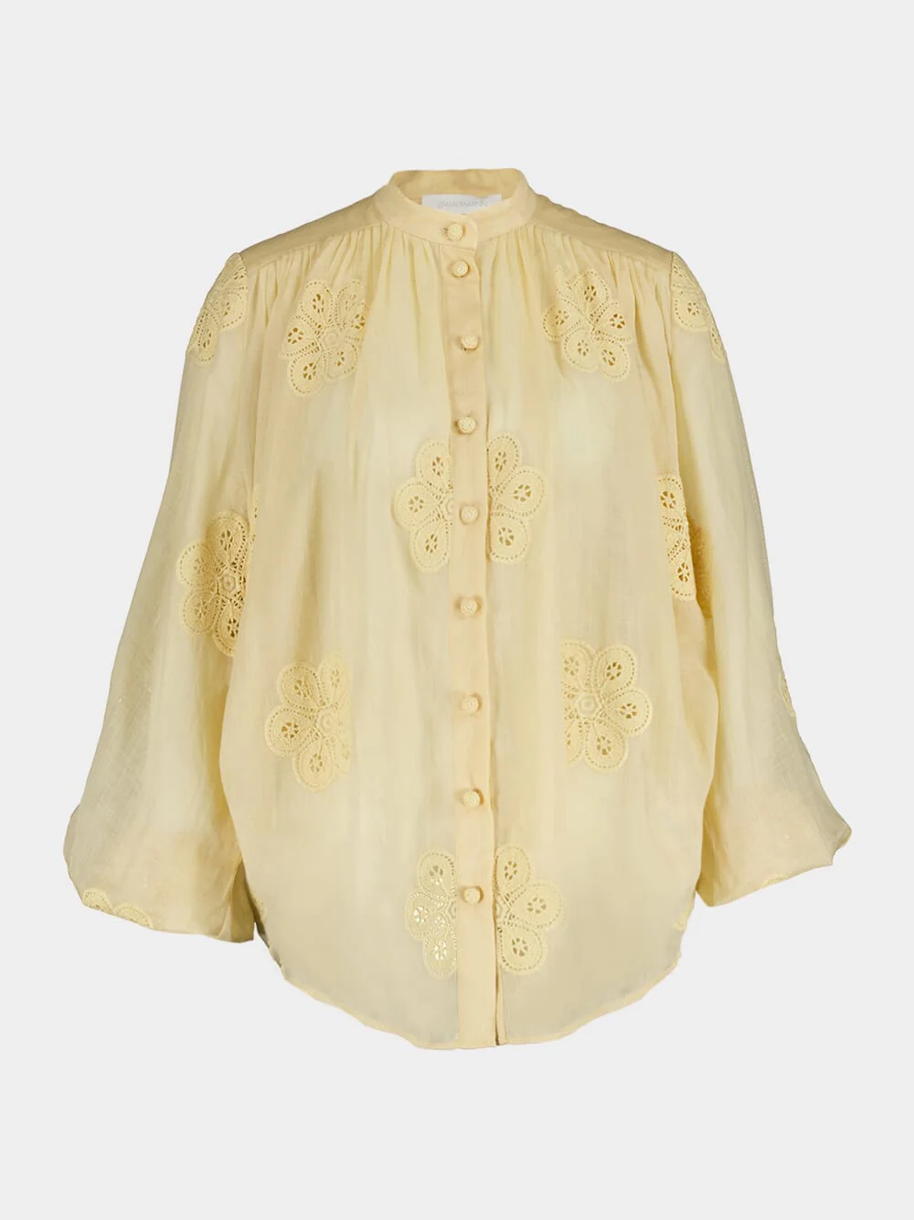 Acadian Sand Embroidered Blouse - Image 2
