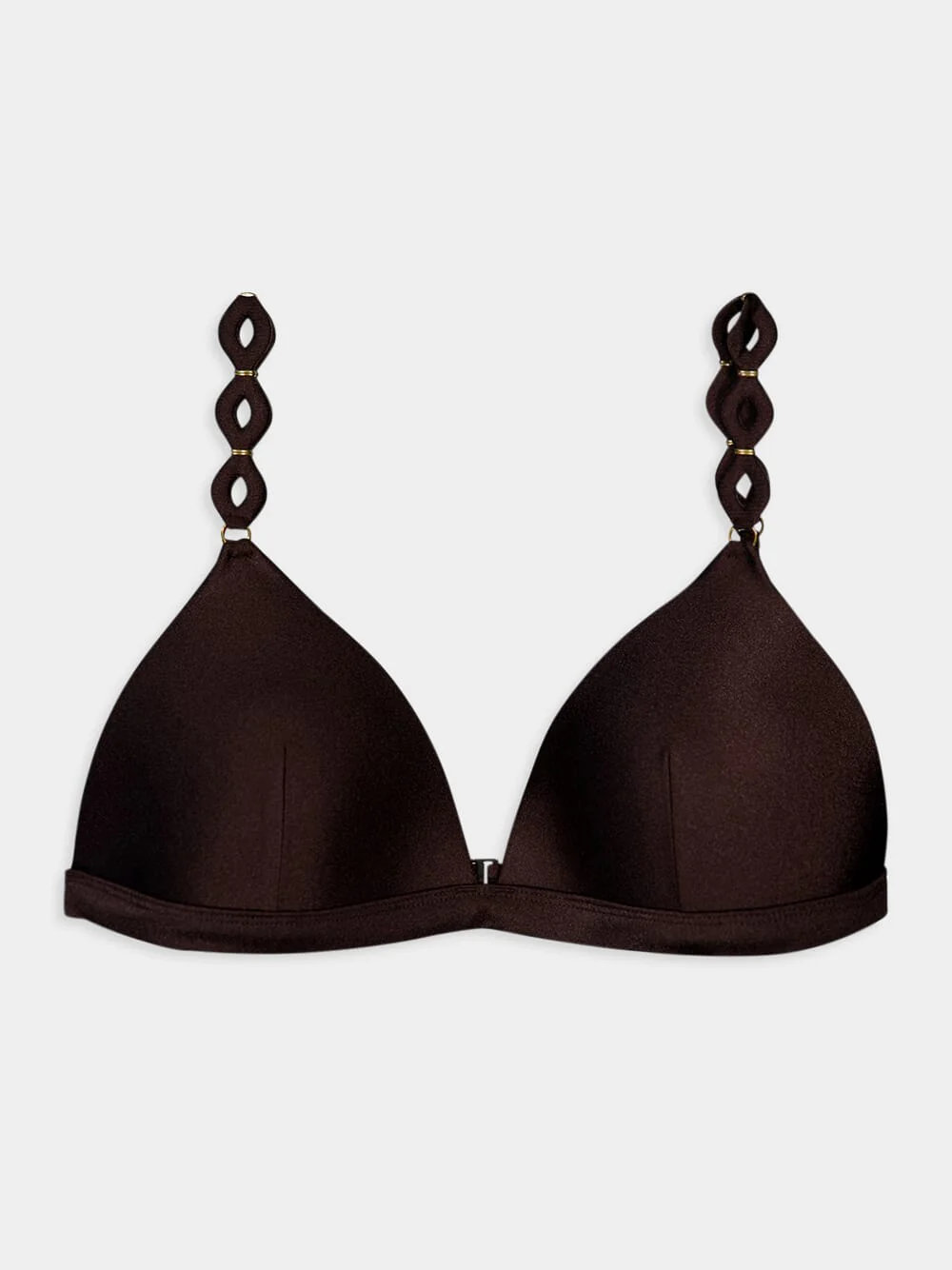 August Diamond Trim Chic Brown Bikini Set - Image 3