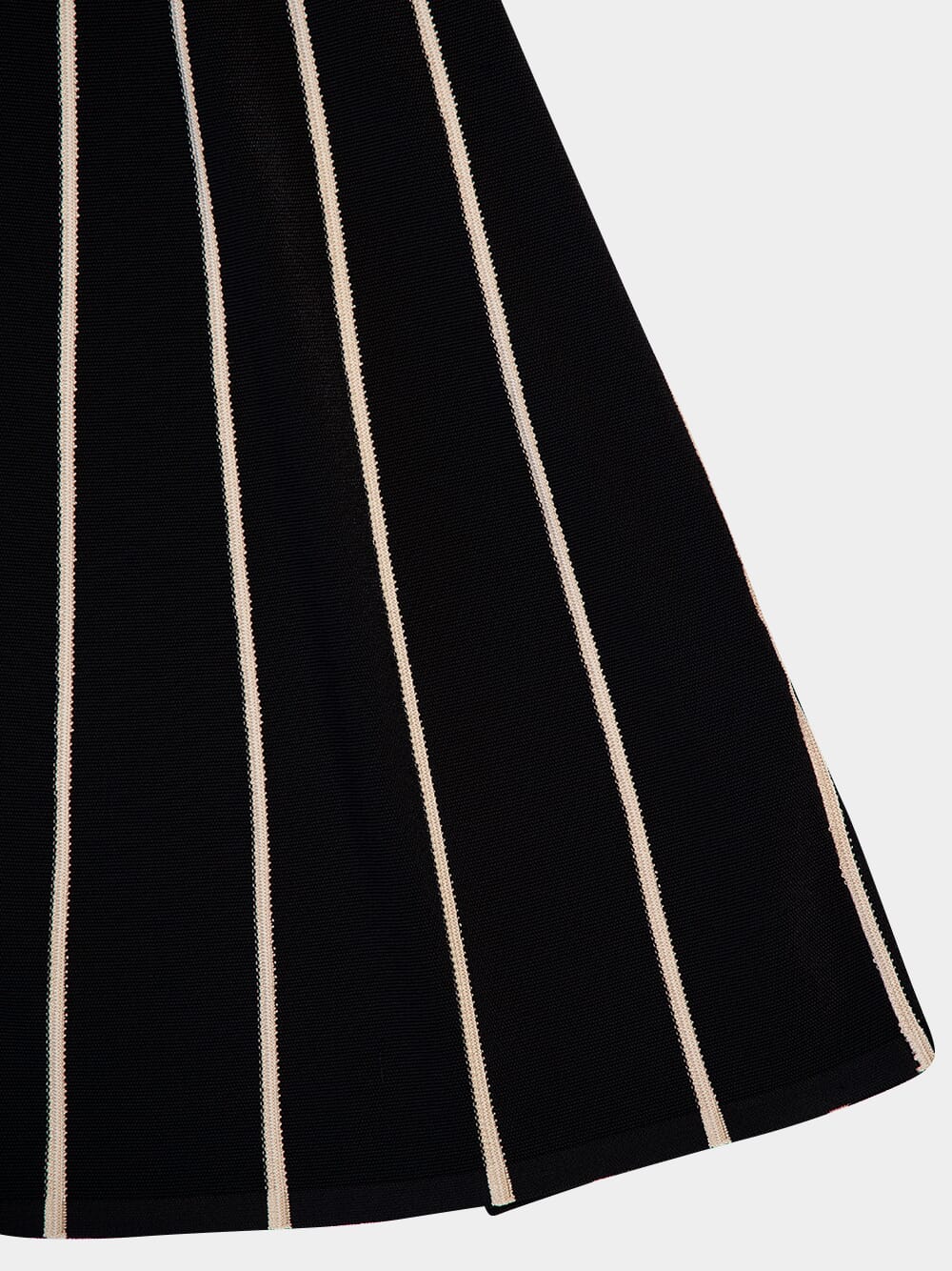 Black Crush Stripe Midi Skirt - Image 6