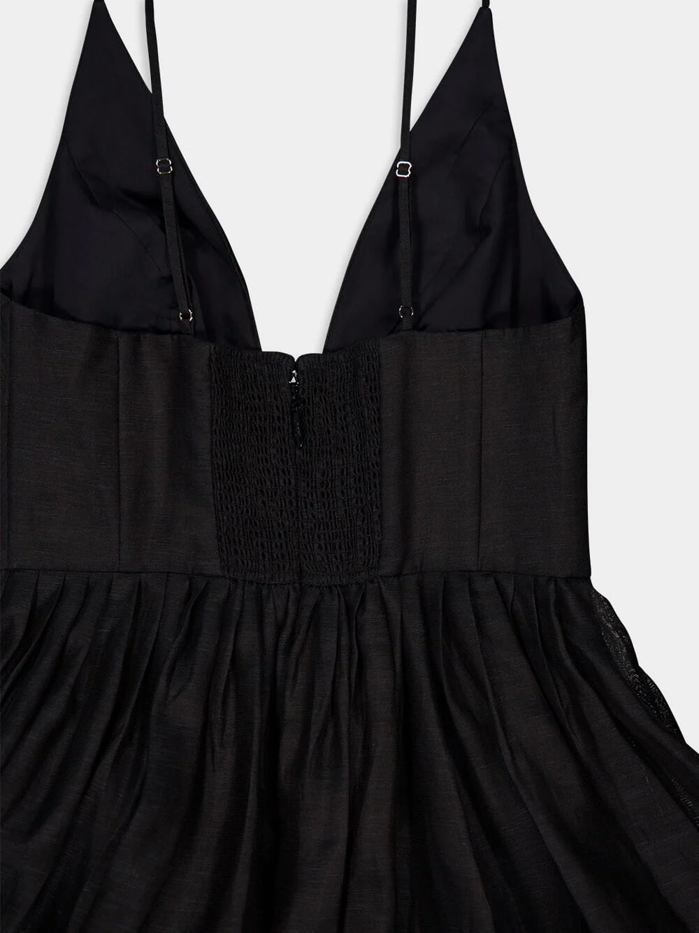 Black Illustration V Neck Midi Dress - Image 6