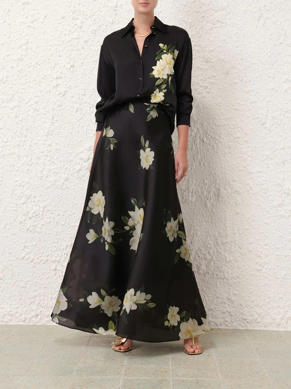 Black Magnolia Harmony Flare Skirt - Image 2