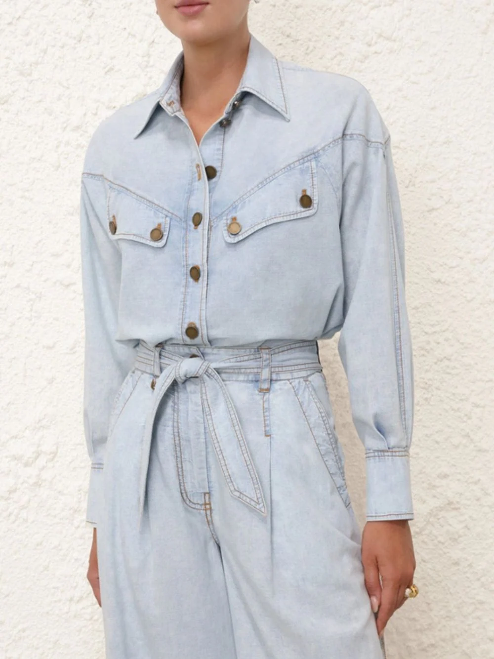 Blue Smoke Denim Shirt - Image 2