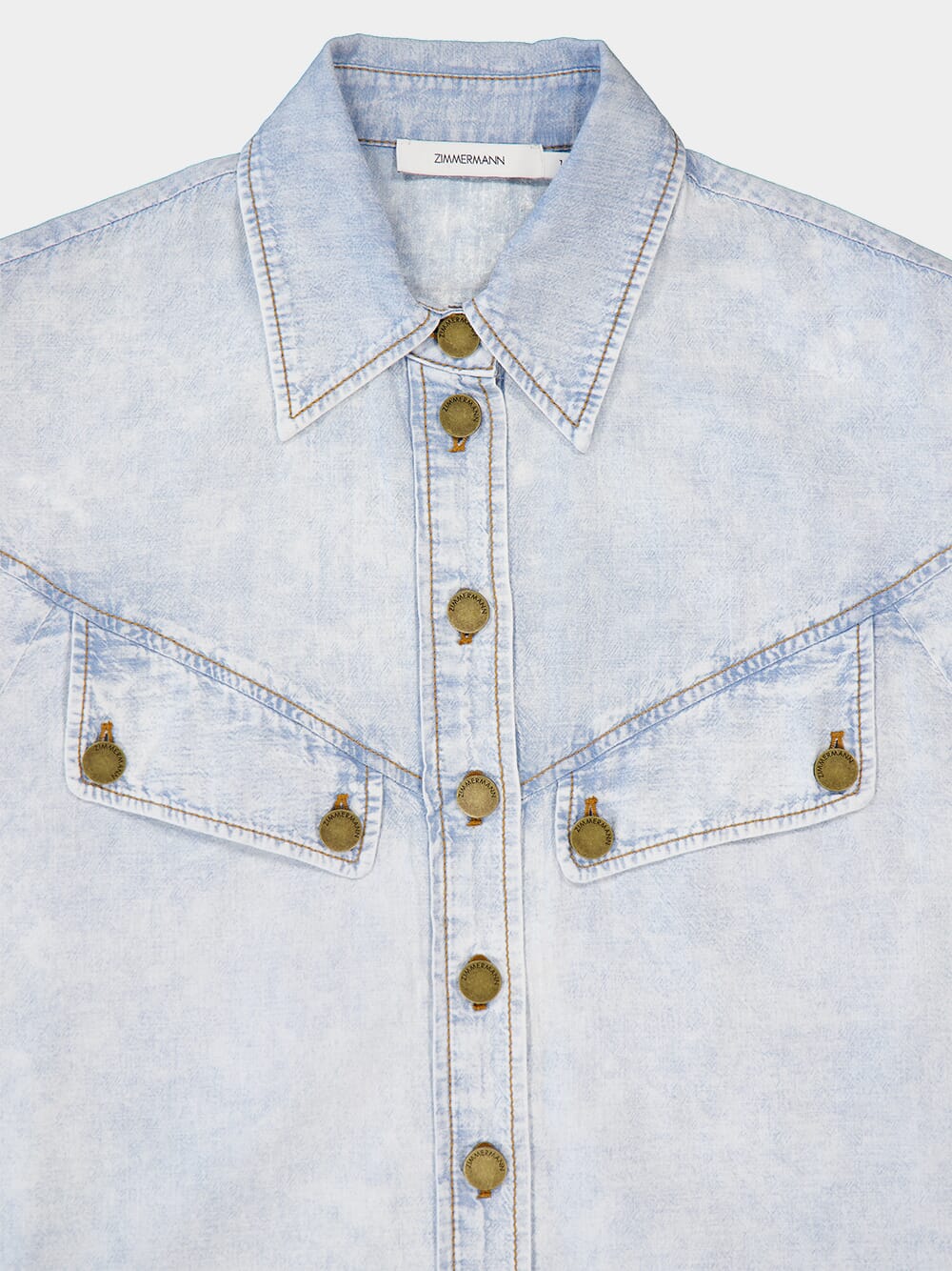 Blue Smoke Denim Shirt - Image 5
