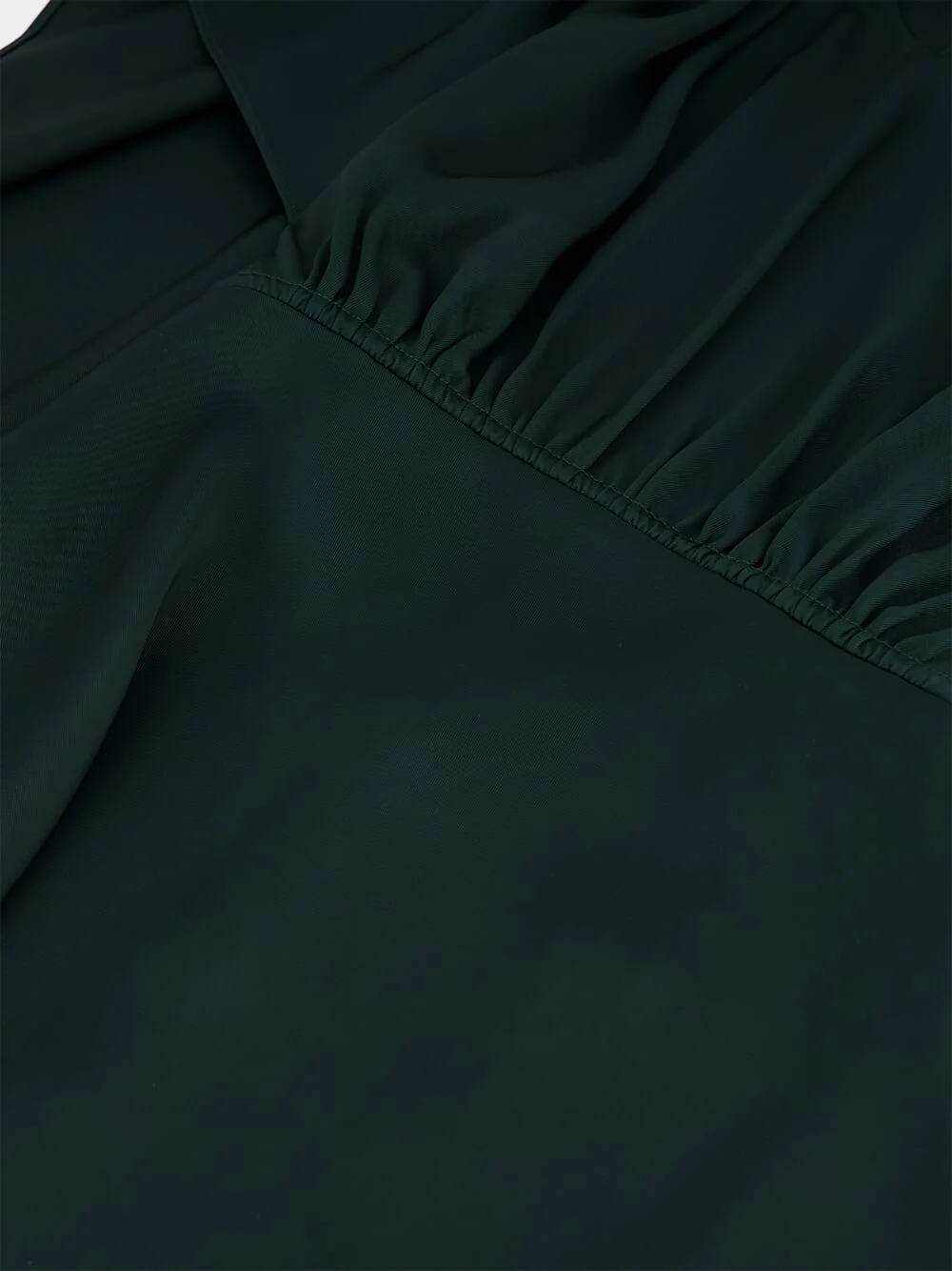 Bottle Green Eden Cascading Mini Dress - Image 7