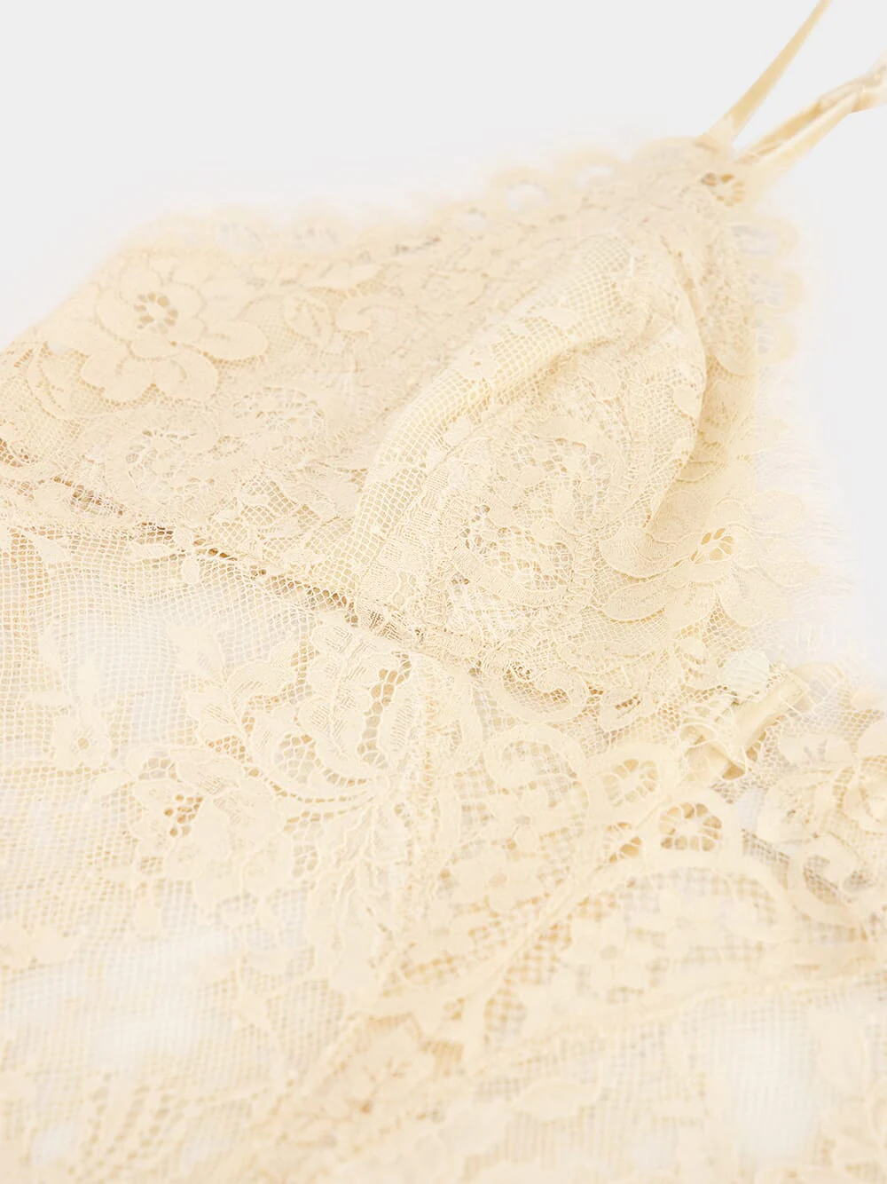 Cream Illustration Lace Teddy - Image 4