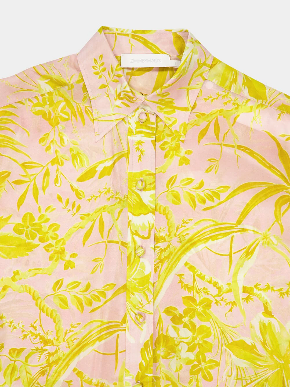 Floral-Print Silk Shirt - Image 3