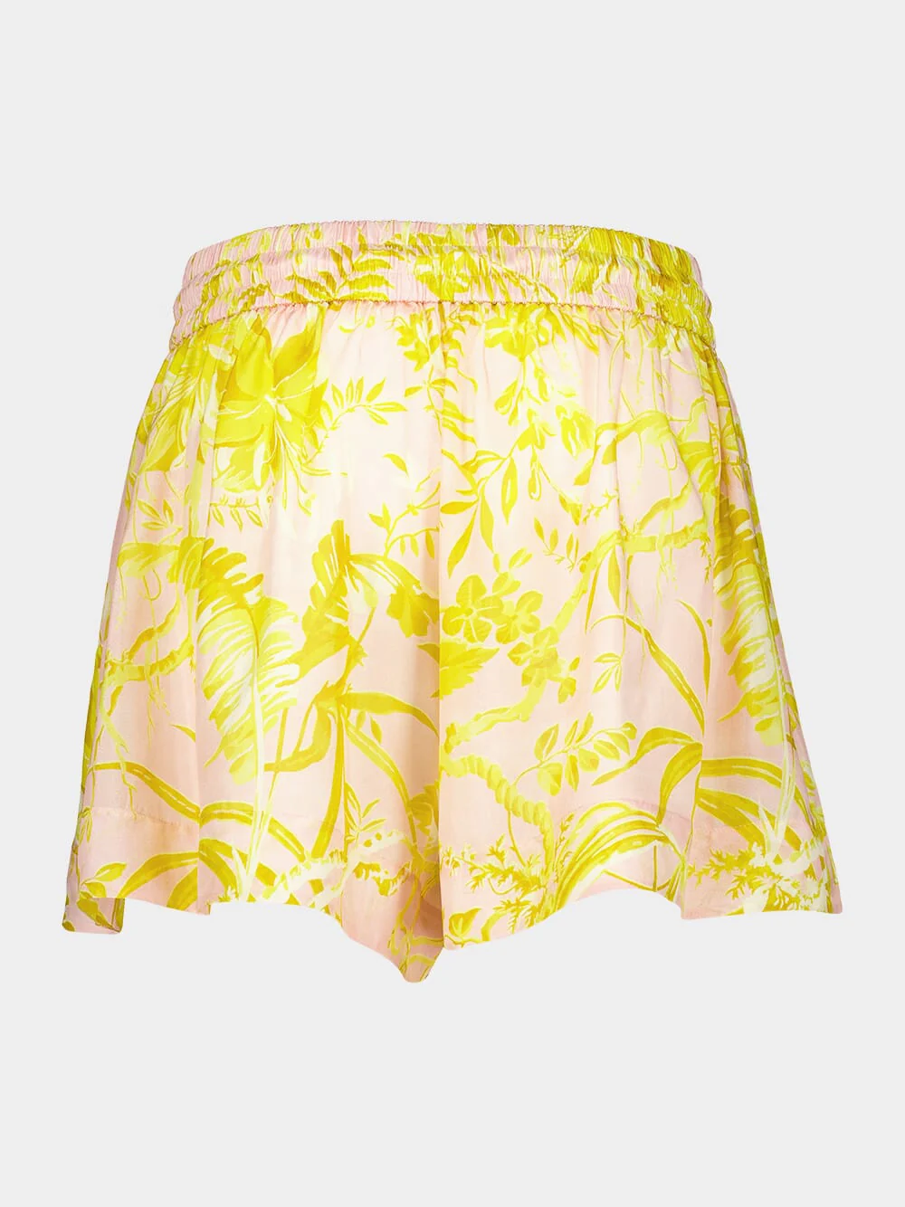 Floral-Print Silk Shorts - Image 2