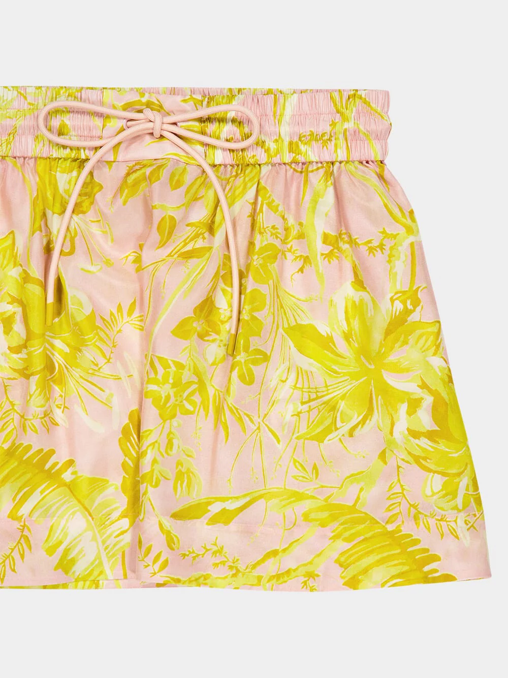 Floral-Print Silk Shorts - Image 3