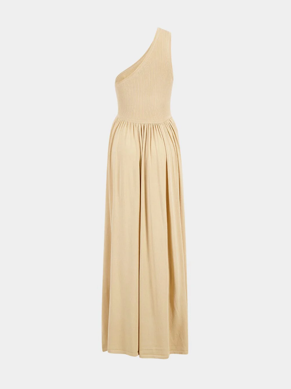 Gold Crush Metallic Asymmetric Maxi Dress - Image 3