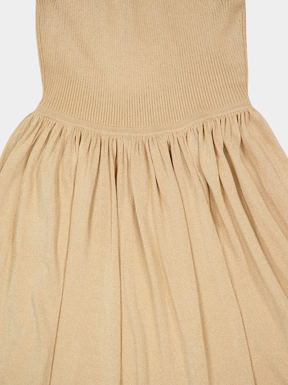 Gold Crush Metallic Asymmetric Maxi Dress - Image 5