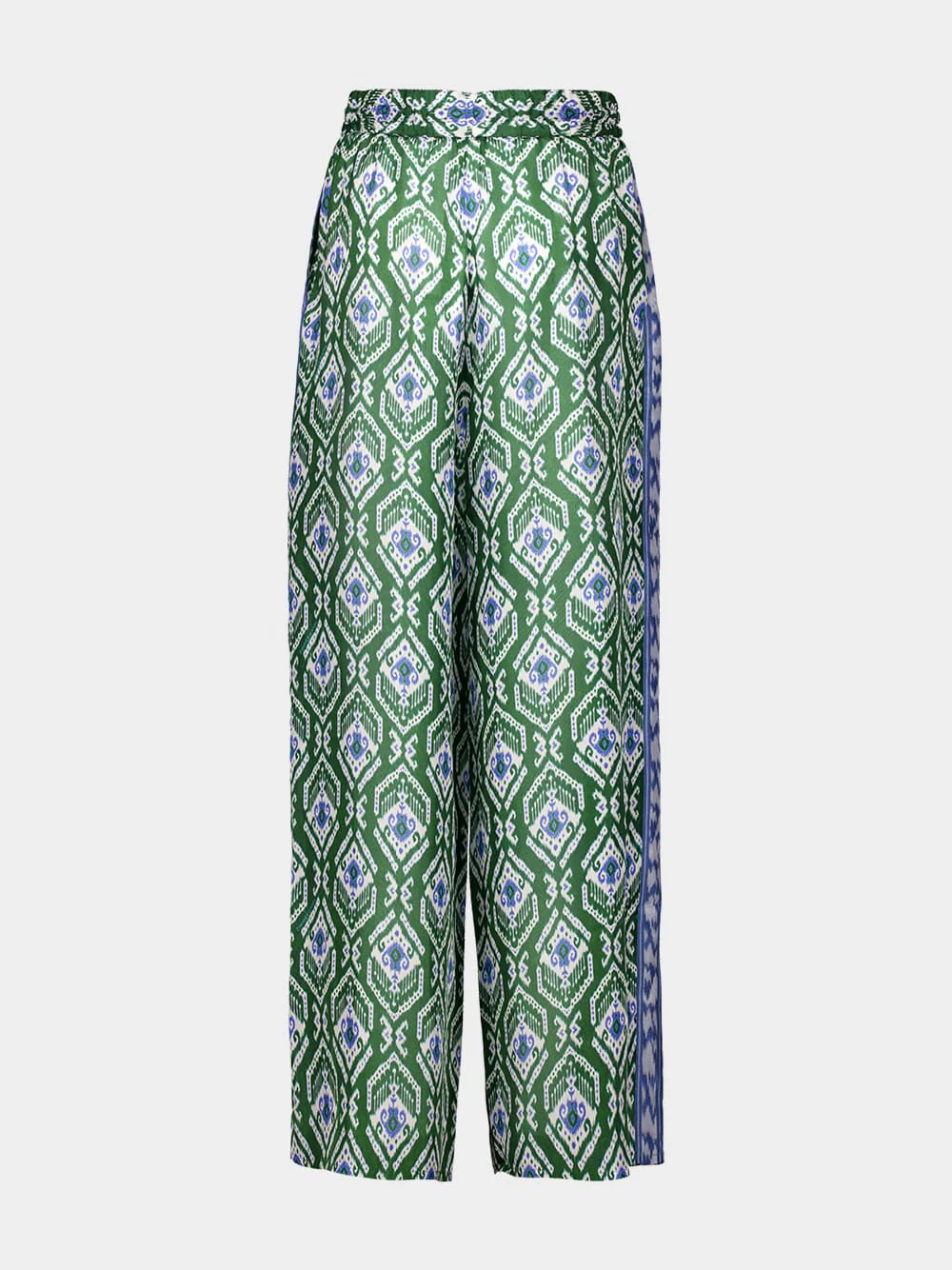 Green Wylie silk relaxed fit pants - Image 2