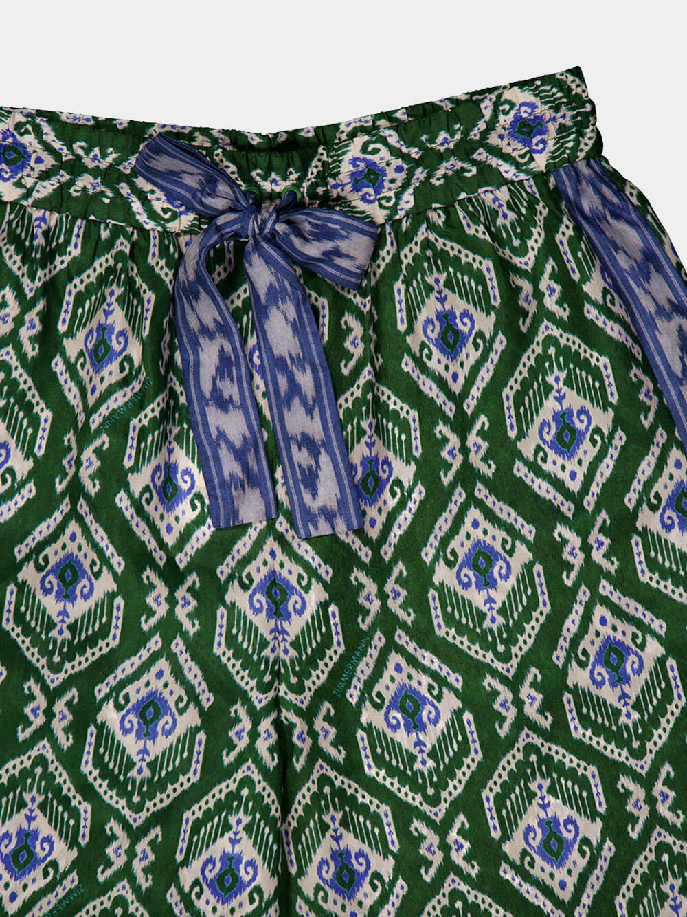 Green Wylie silk relaxed fit pants - Image 3