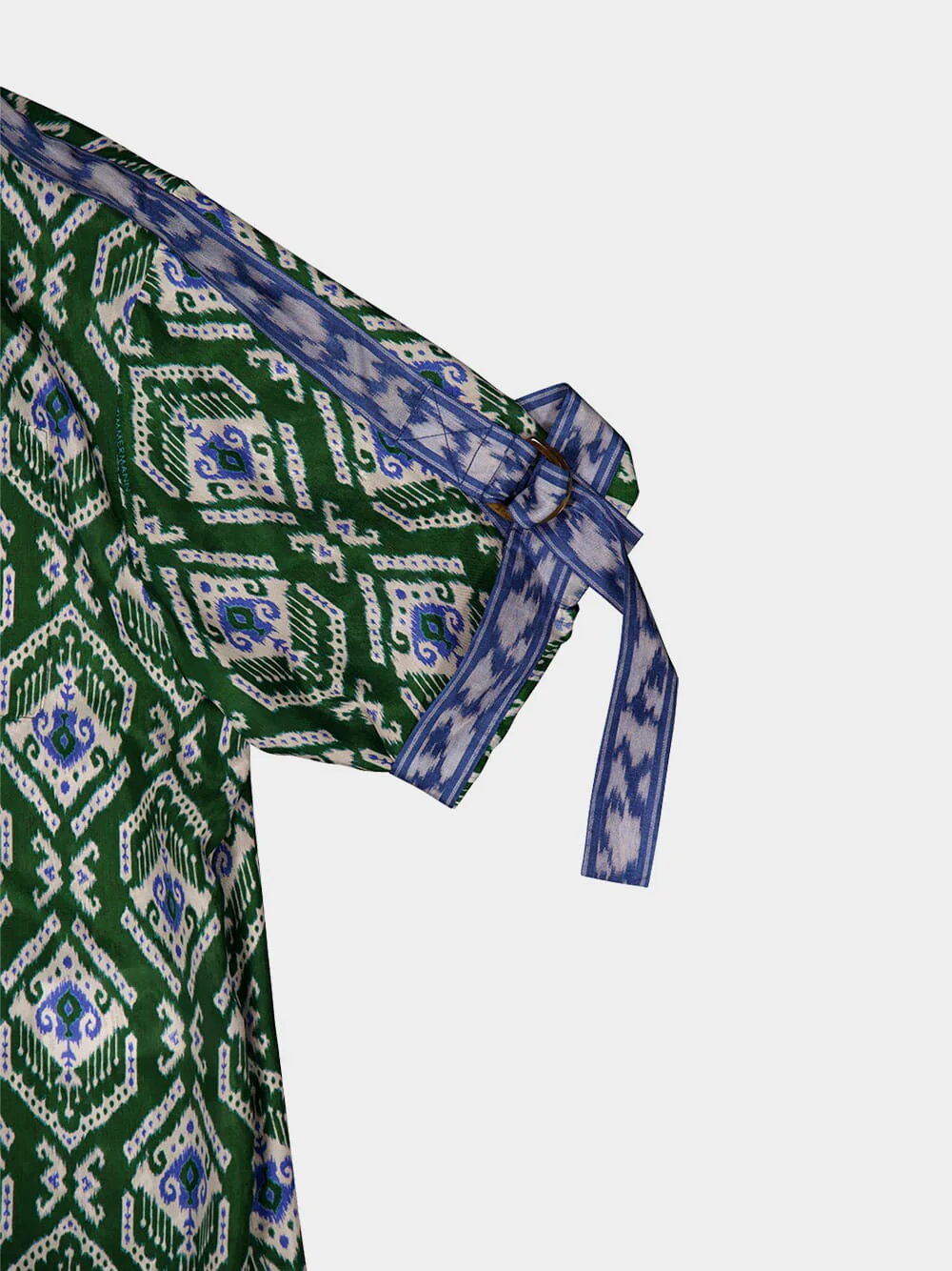 Green Wylie Silk Relaxed Fit Shirt - Image 4