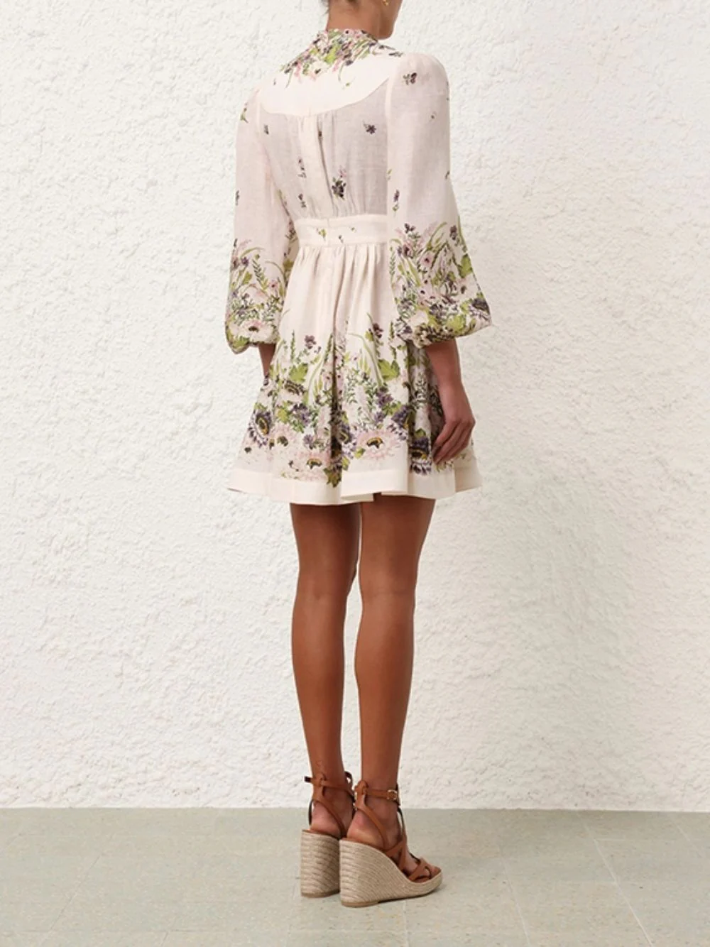 Halliday Plunge Mini Dress - Image 4