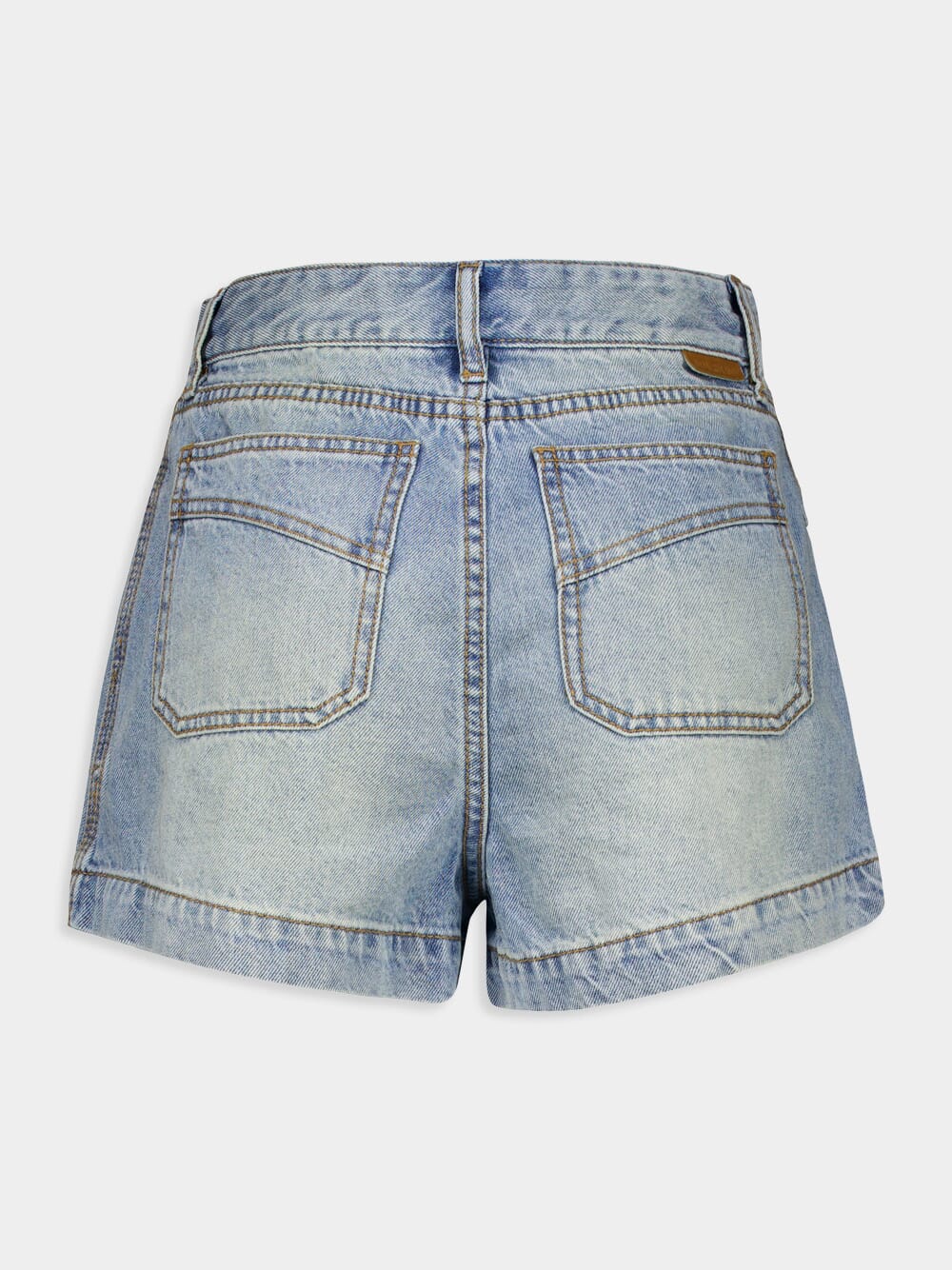 High Rise Denim Shorts - Image 4