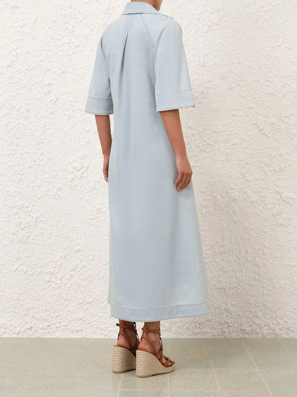 Ice Storm Acacia Denim Midi Dress - Image 4