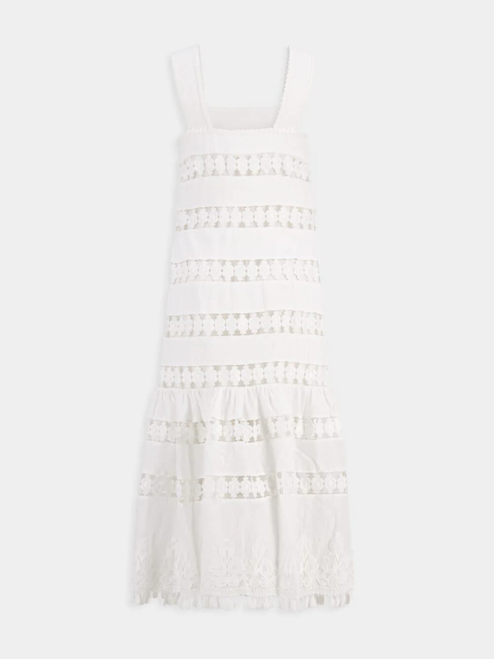 Ivory Pop Trimmed Midi Dress - Image 3