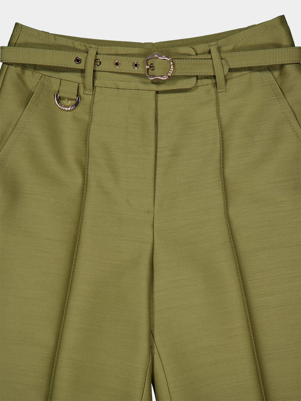 Light Olive Tranquillity Flare Leg Pant - Image 4