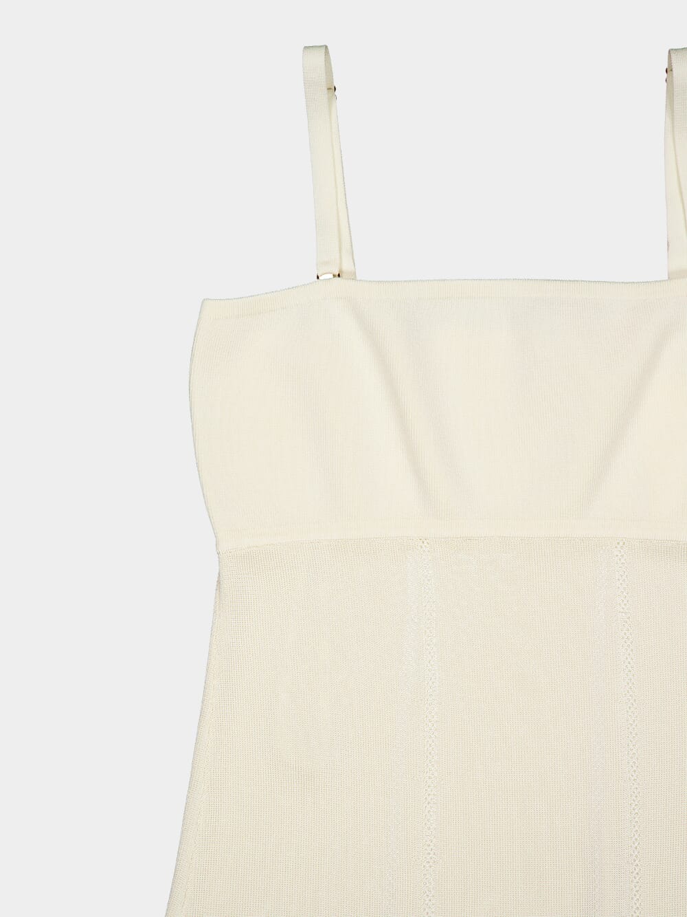 Matchmaker Knit Panelled Ivory Slip Maxi Dress - Image 3