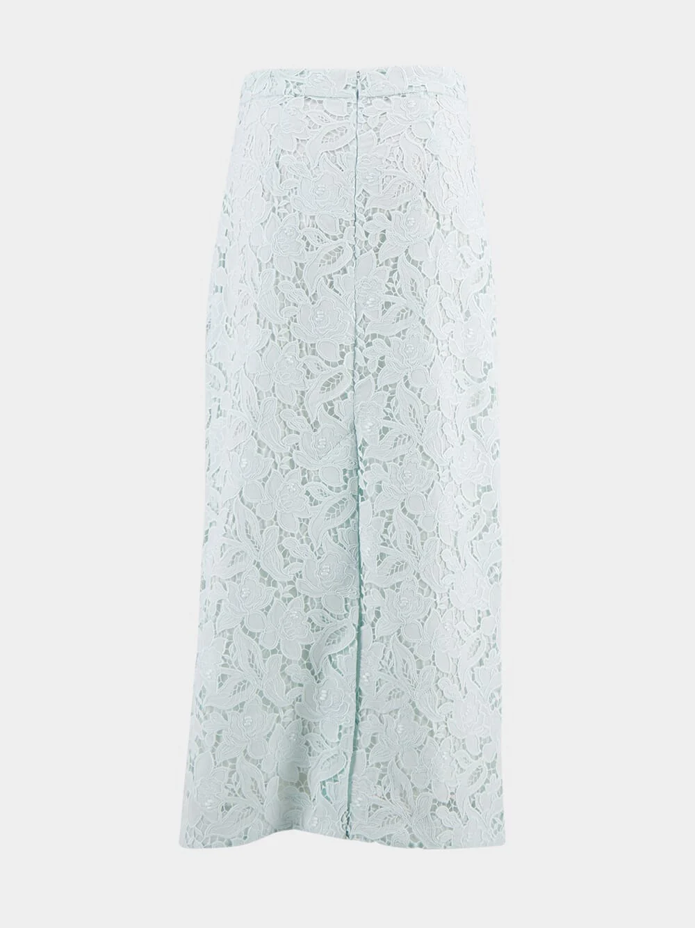 Mint Lace Pencil Midi Skirt - Image 3