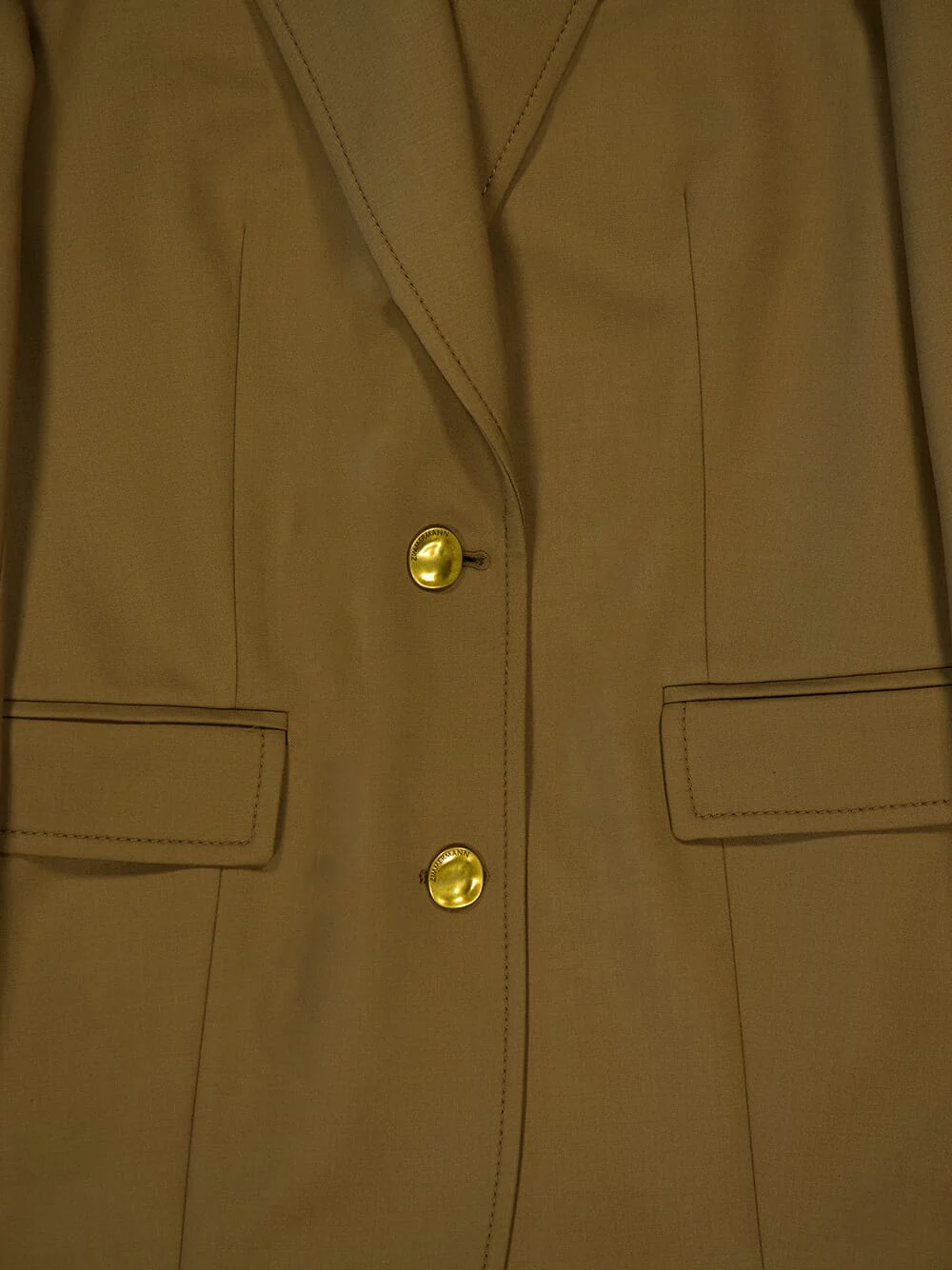 Olive Green Crush Single Breasted Jacket - Image 5