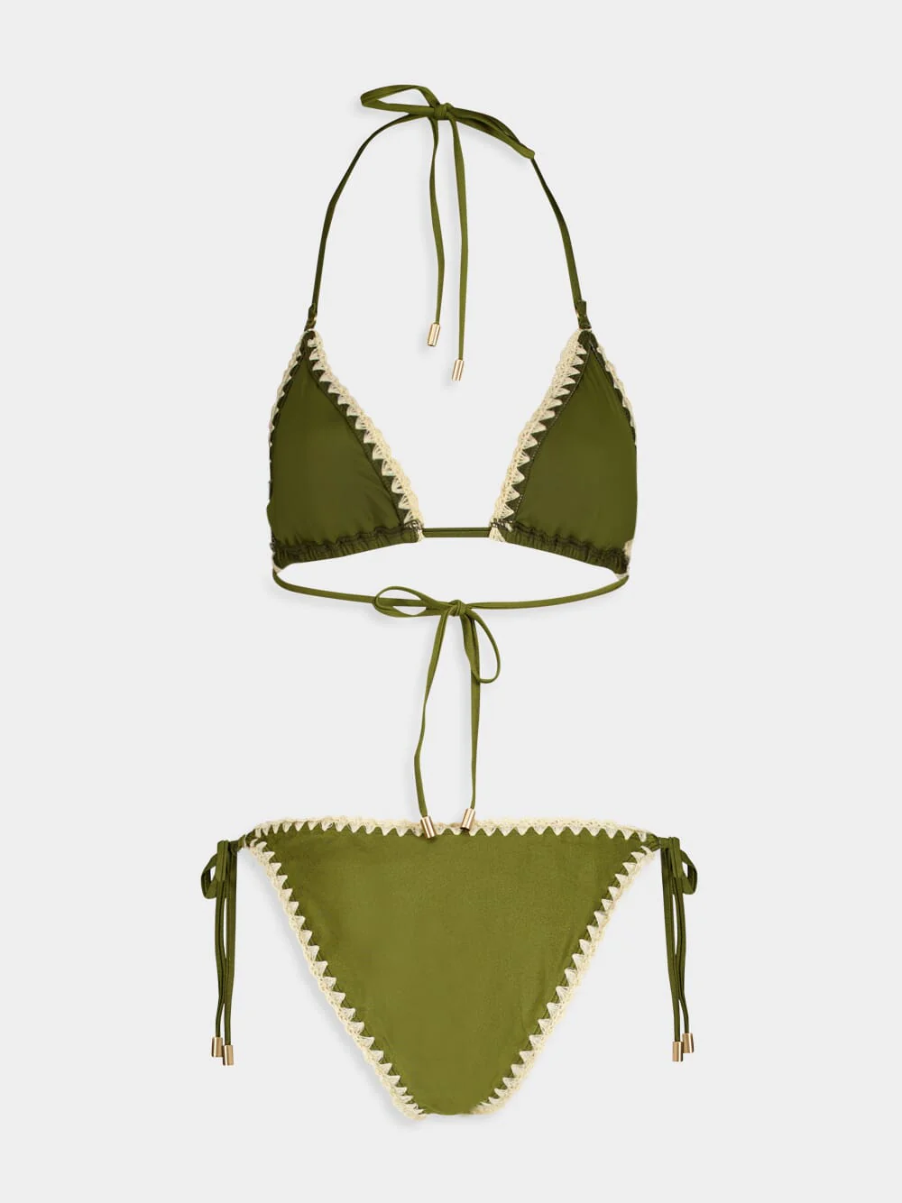 Olive Triangle Bikini Set - Image 2