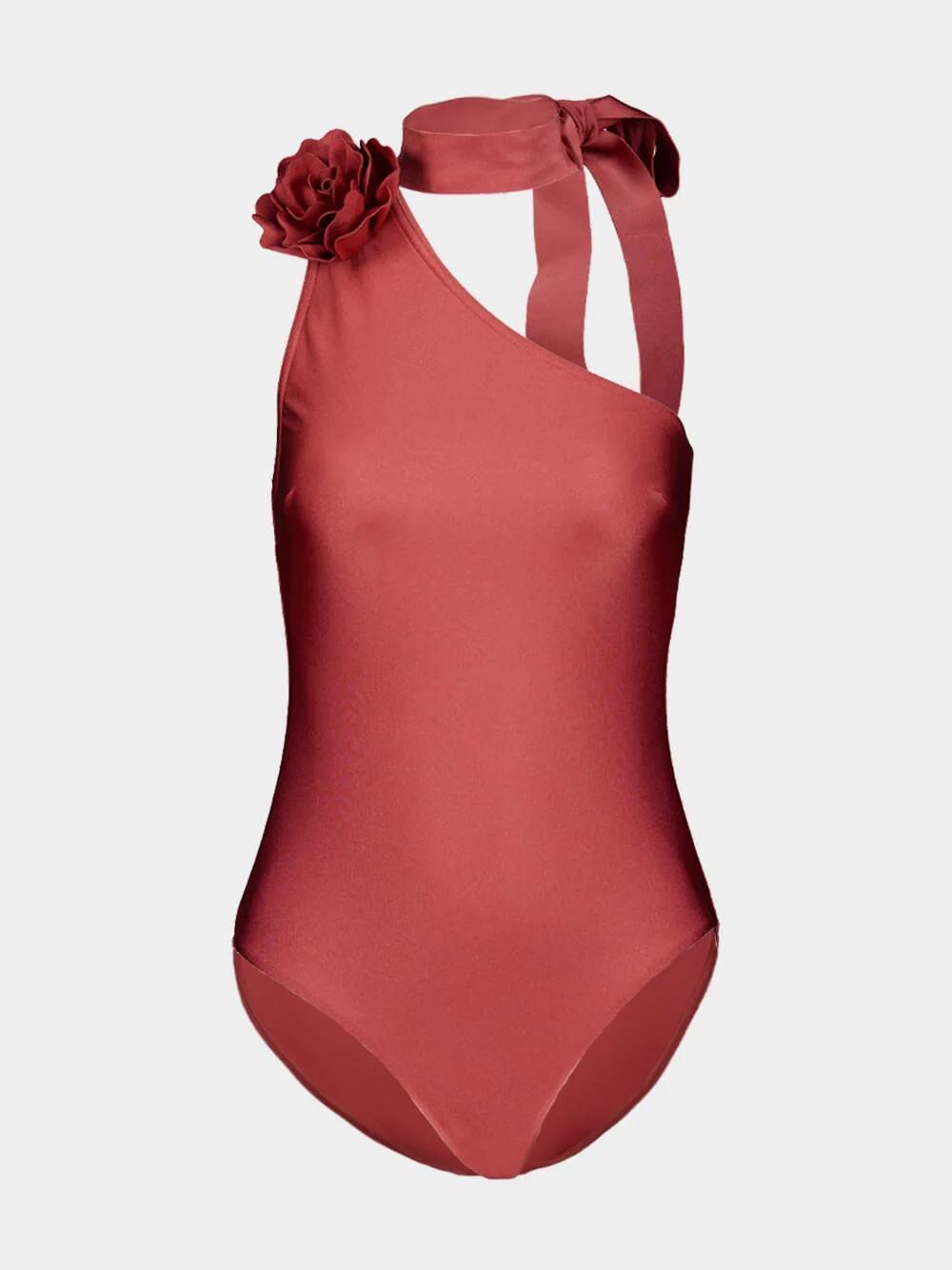 One-Shoulder Lycra One-Piece Swimsuit - Image 2