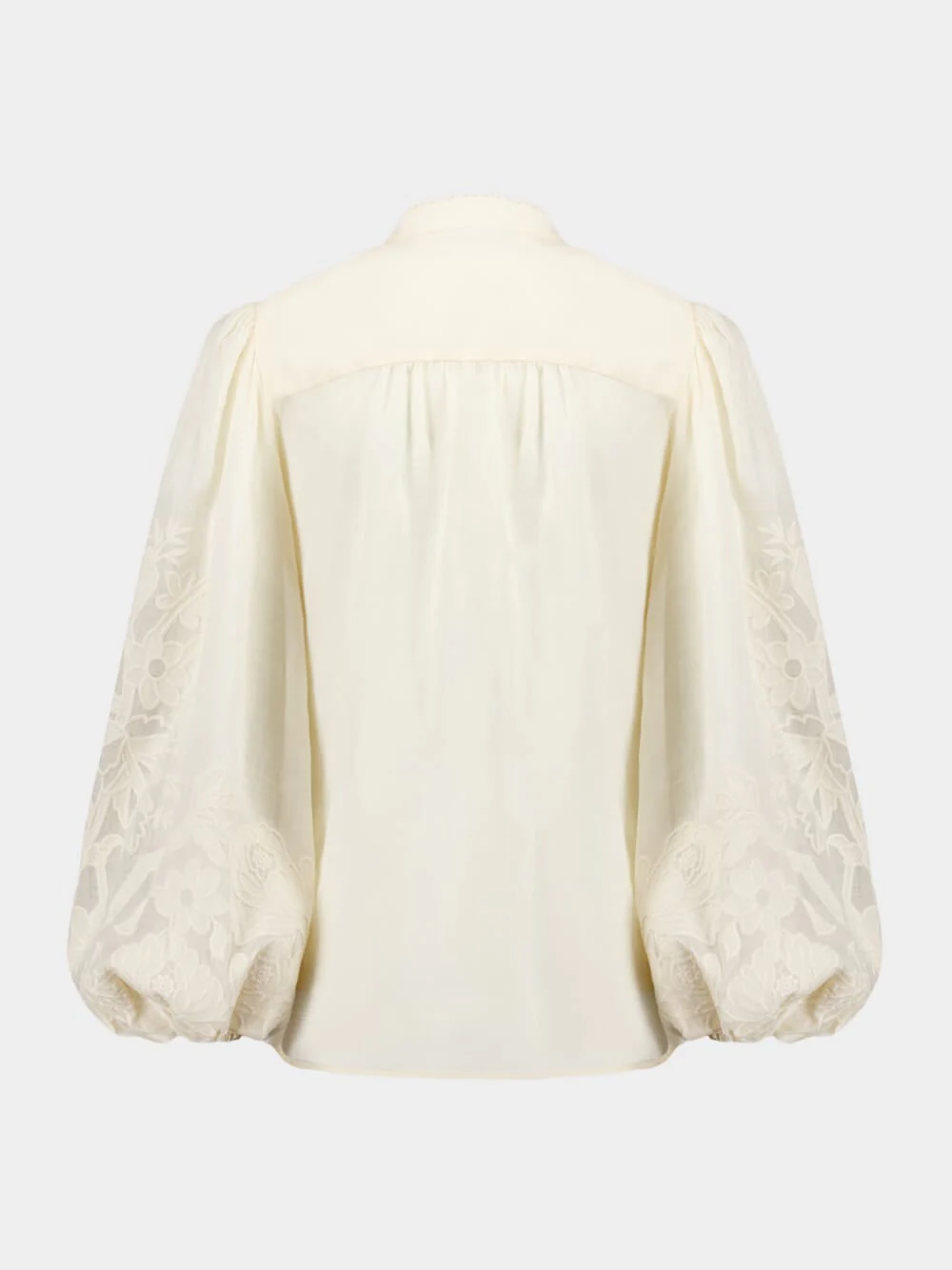 Ottie Embroidered Linen Blouse - Image 3