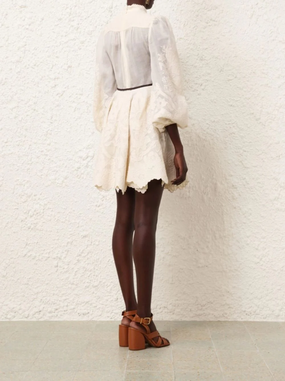 Ottie Embroidered Mini Dress - Image 4