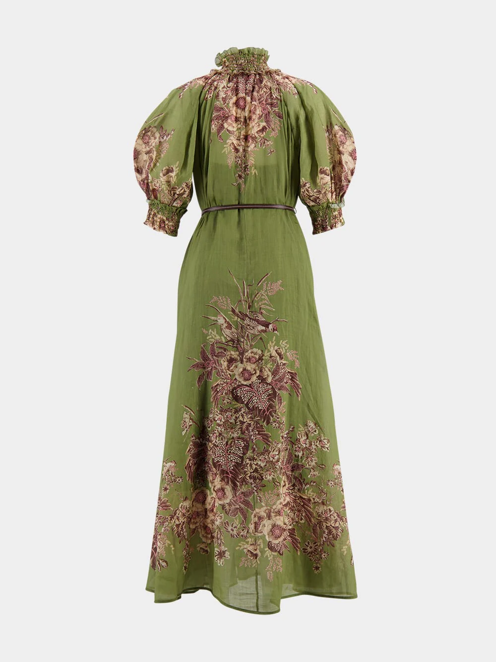 Ottie Swing Maxi in Khaki Floral - Image 3