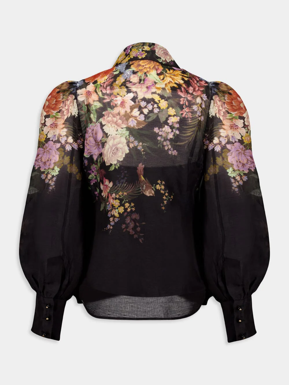 Pavilion Tie Neck Black Blouse - Image 3