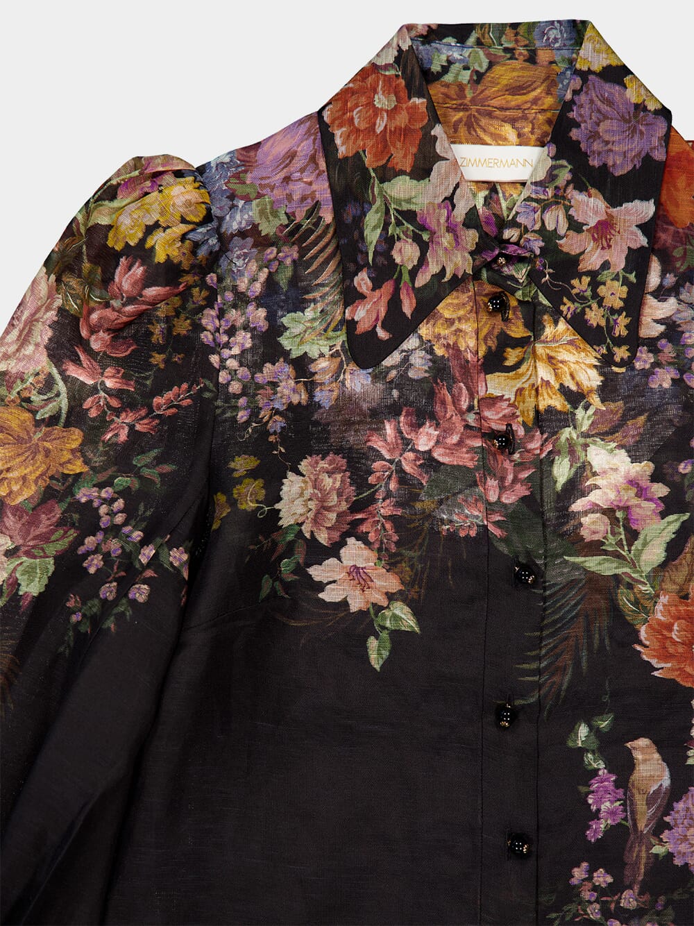Pavilion Tie Neck Black Blouse - Image 5