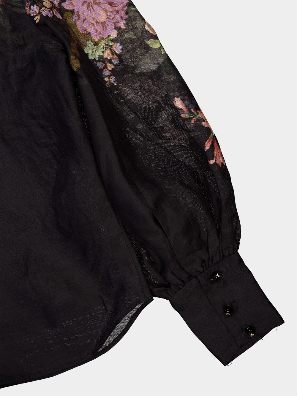 Pavilion Tie Neck Black Blouse - Image 6