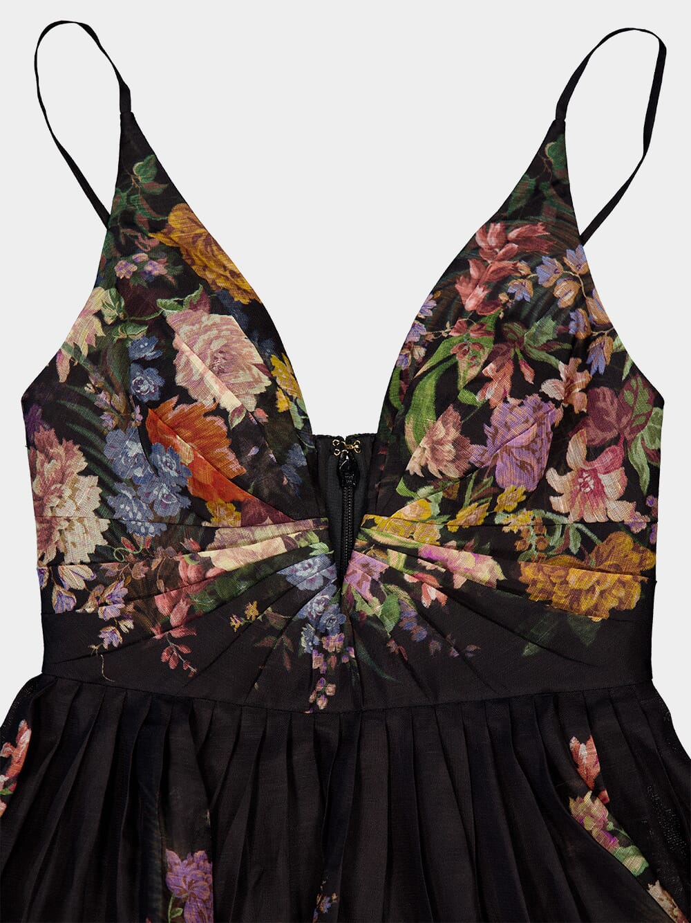 Pavilion V-Neck Black Mini Dress - Image 6