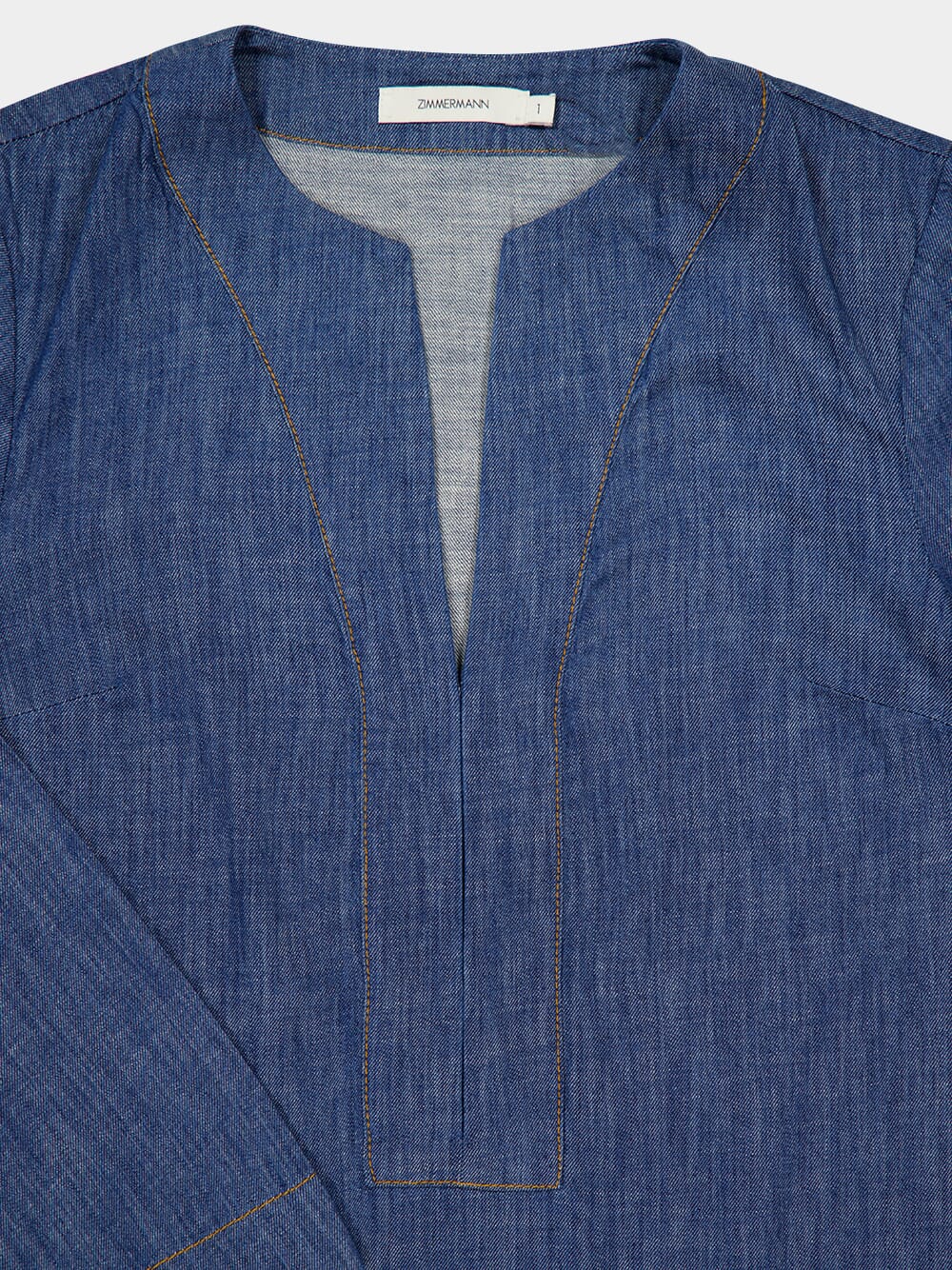 Railway Blue Wylie Denim Tunic Dress - Image 6