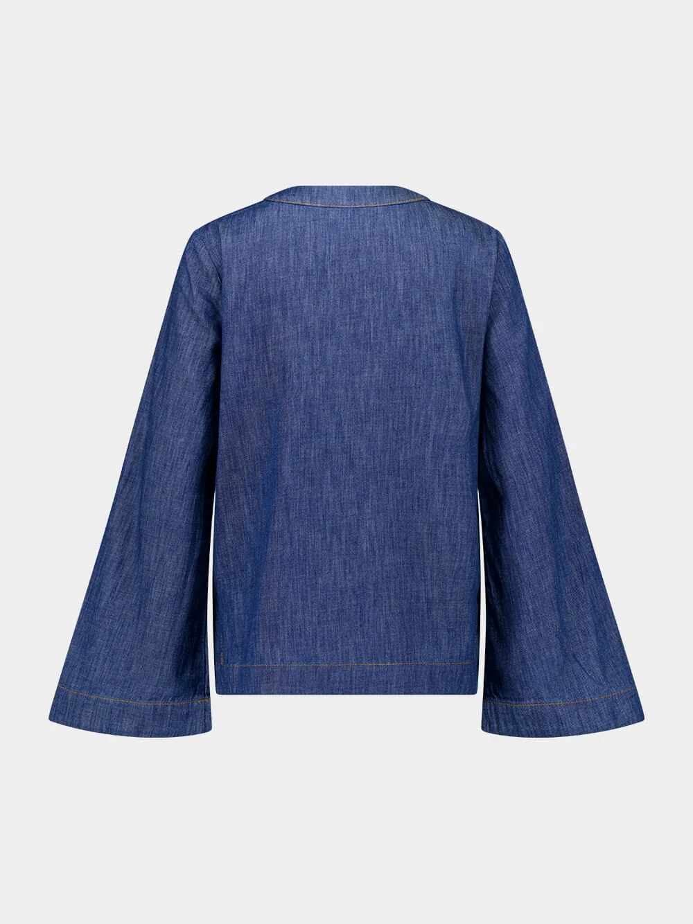 Railway Blue Wylie Denim Tunic Top - Image 3