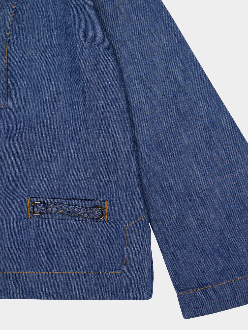 Railway Blue Wylie Denim Tunic Top - Image 5