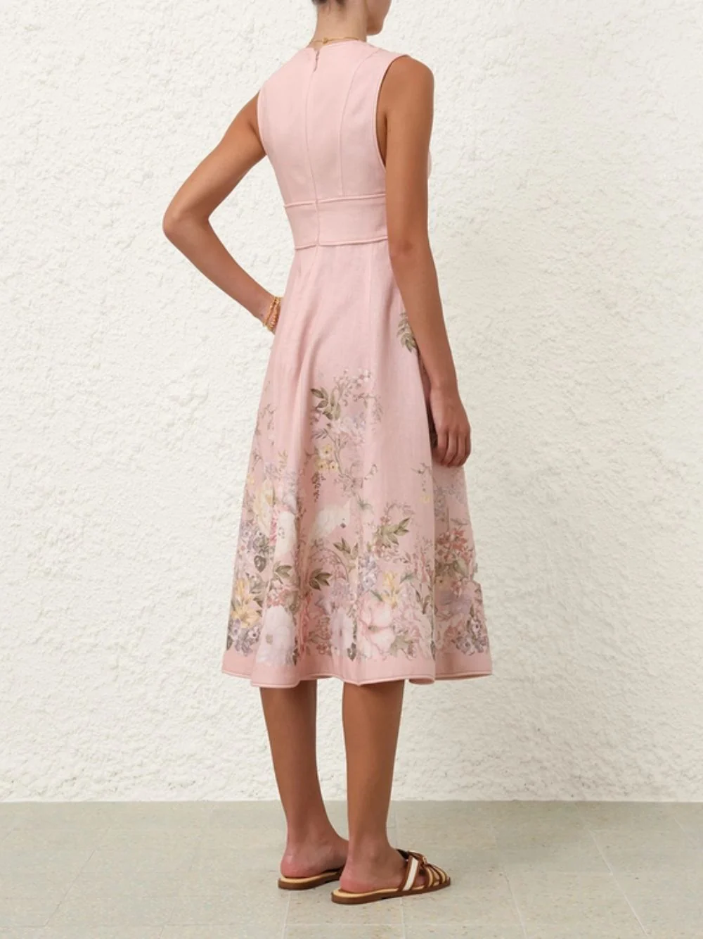 Waverly Plunge Midi Dress - Image 4