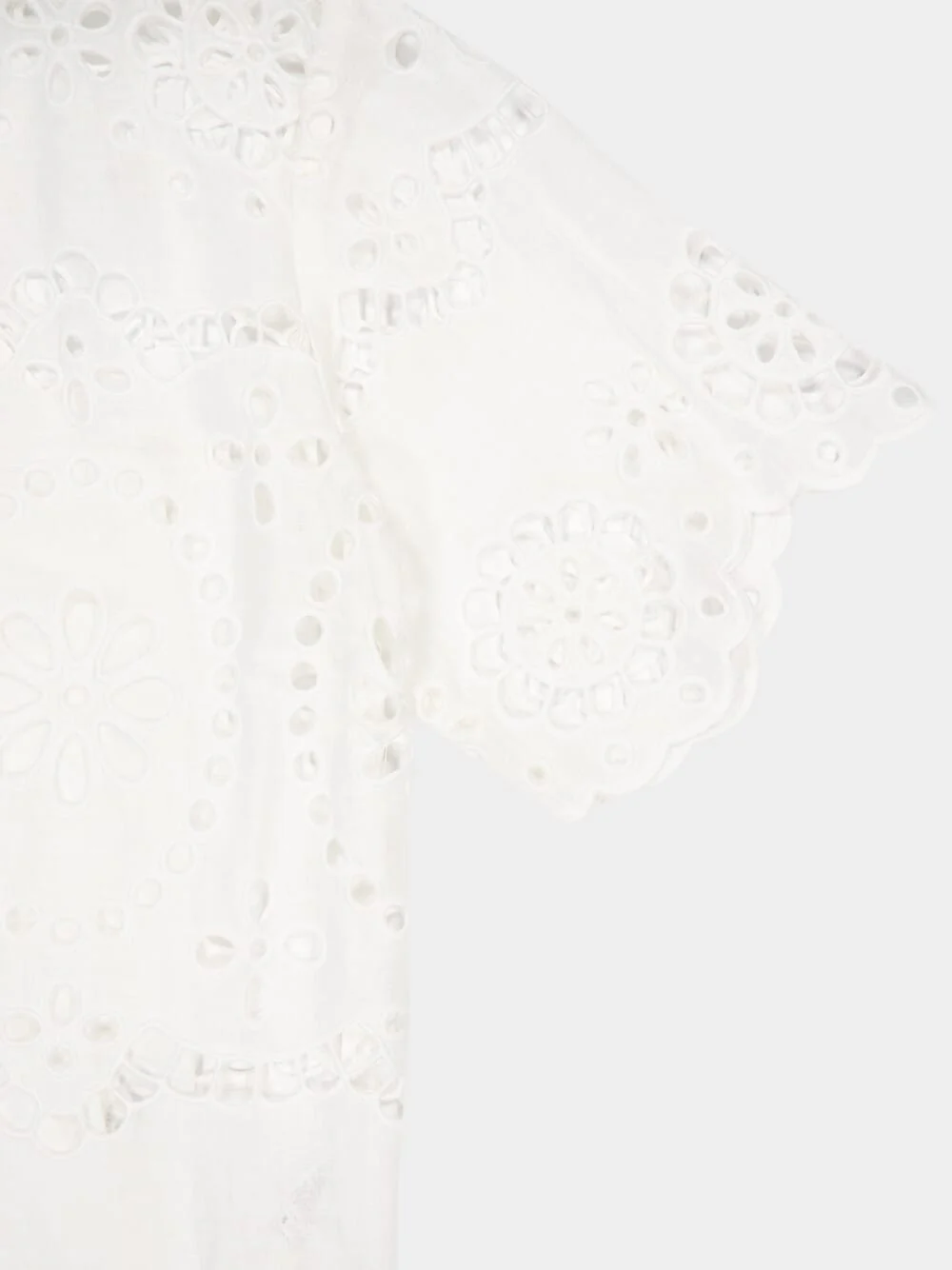 White Pop Embroidered Shirt - Image 4