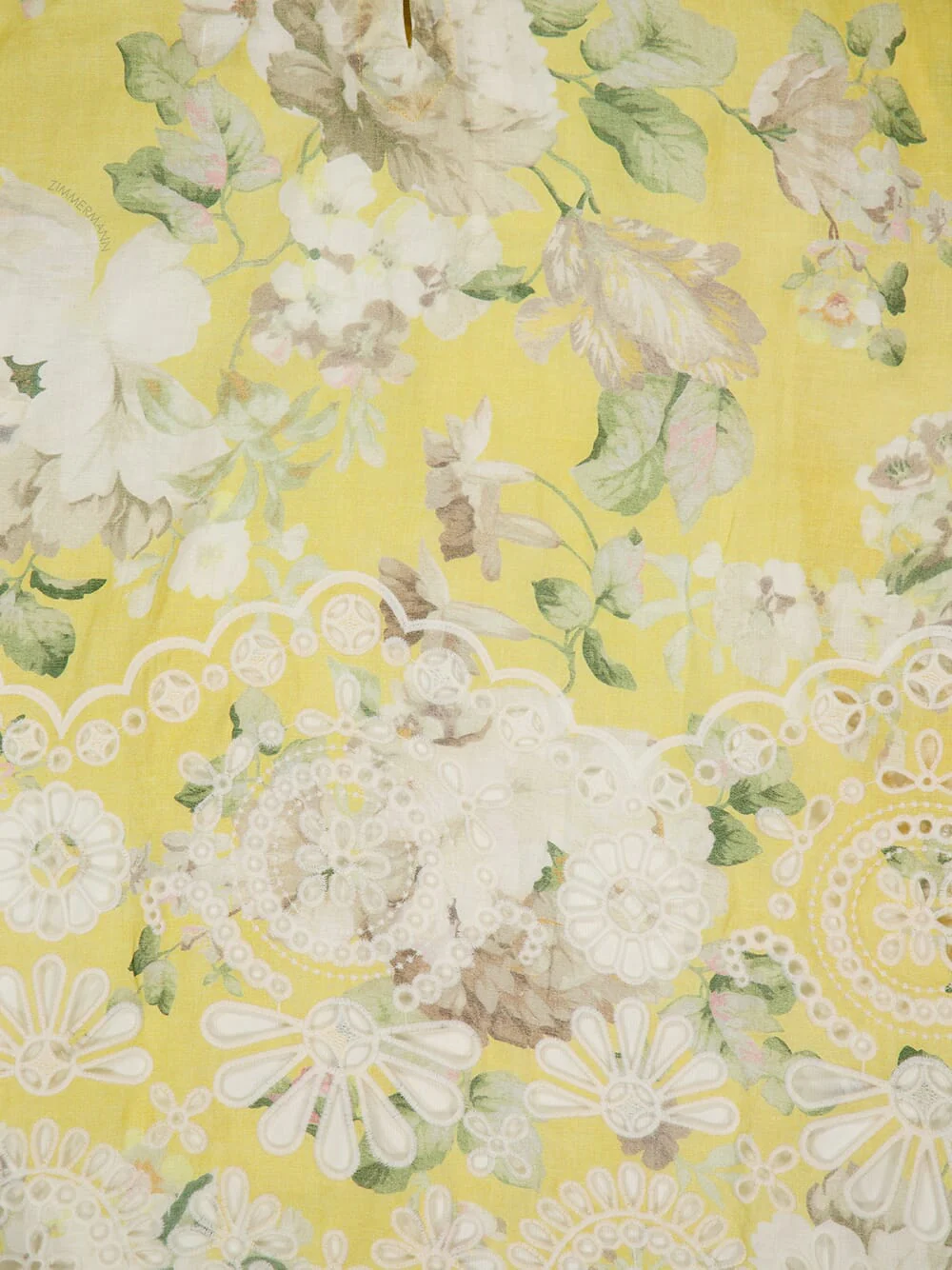 Yellow Acacia Broderie Tie Mini Dress - Image 6
