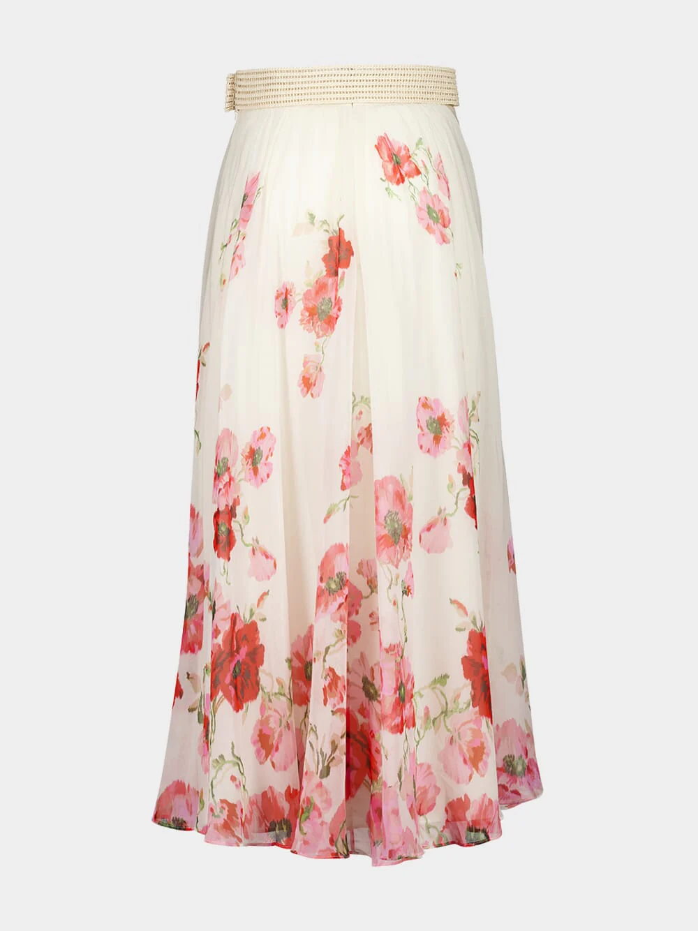Cream Floral Maxi Skirt - Image 3