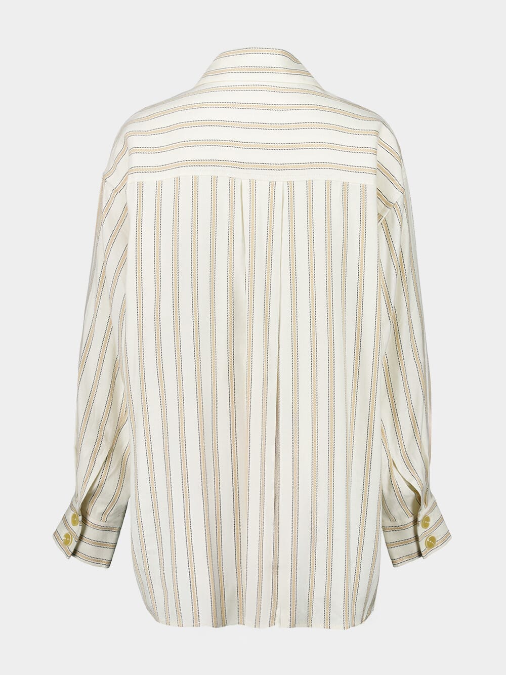 Cream Illuminate Gold Striped Shirt - Image 3