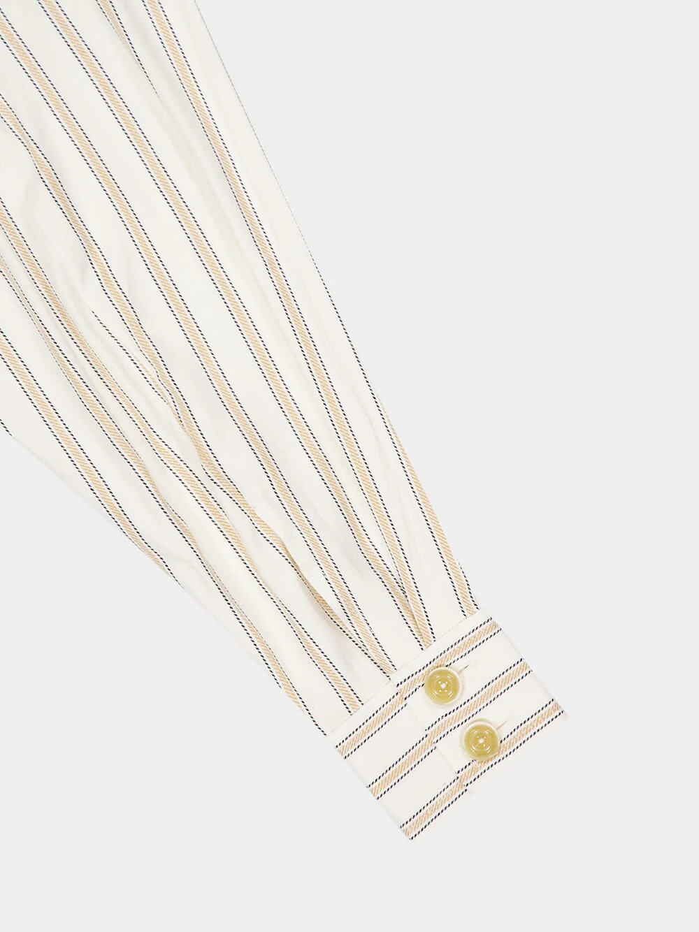 Cream Illuminate Gold Striped Shirt - Image 5