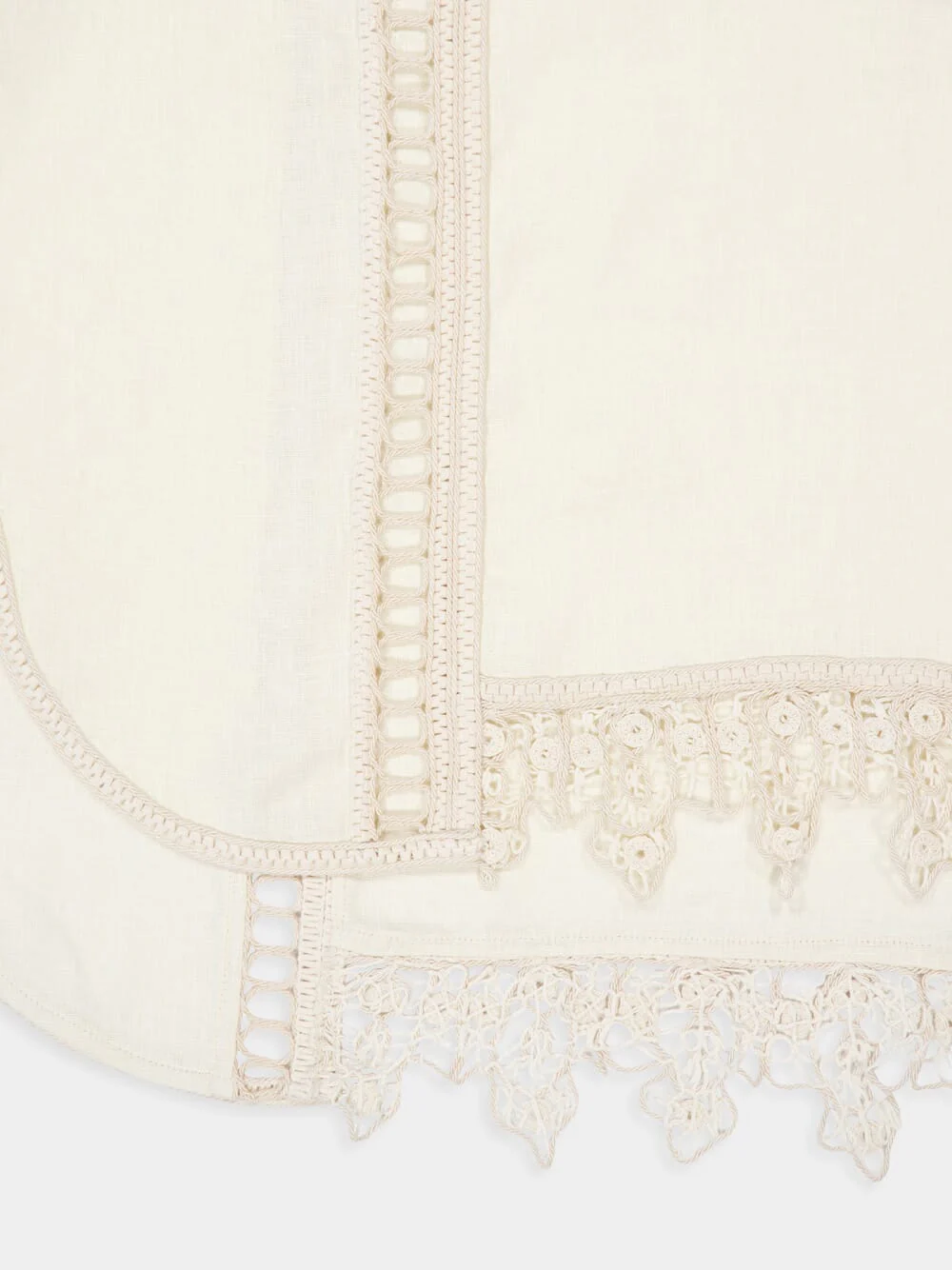 Cream Illuminate Trimmed Shirt - Image 6