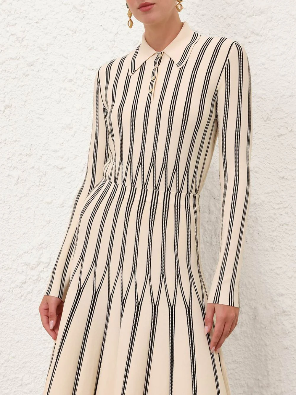 Cream Rebellion Striped Polo - Image 2